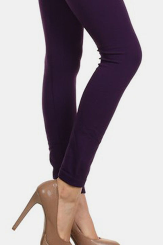 Yelete Seamless High Waist Fleece Leggings for Comfort