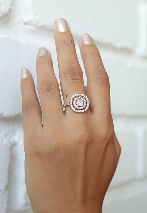 Elegant Rose-Gold Maldives Ring with Adjustable Size