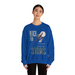 Korea -  Reach for the stars Unisex Heavy Blend™ Crewneck Sweatshirt  - StyleMZ