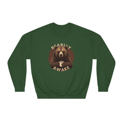 Korea -  Bearly Awake Unisex DryBlend® Crewneck Sweatshirt  - StyleMZ