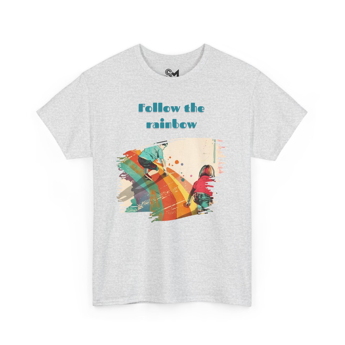 Follow the rainbow Unisex Heavy Cotton Tee - StyleMZ