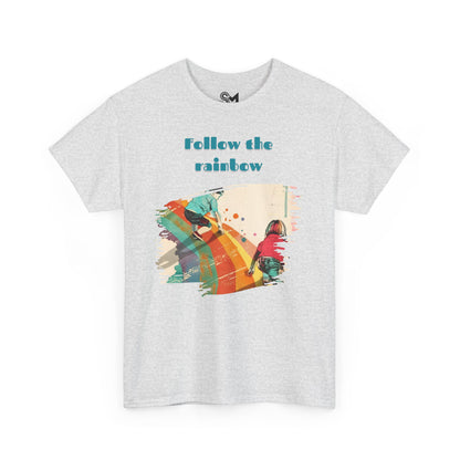 Follow the rainbow Unisex Heavy Cotton Tee - StyleMZ