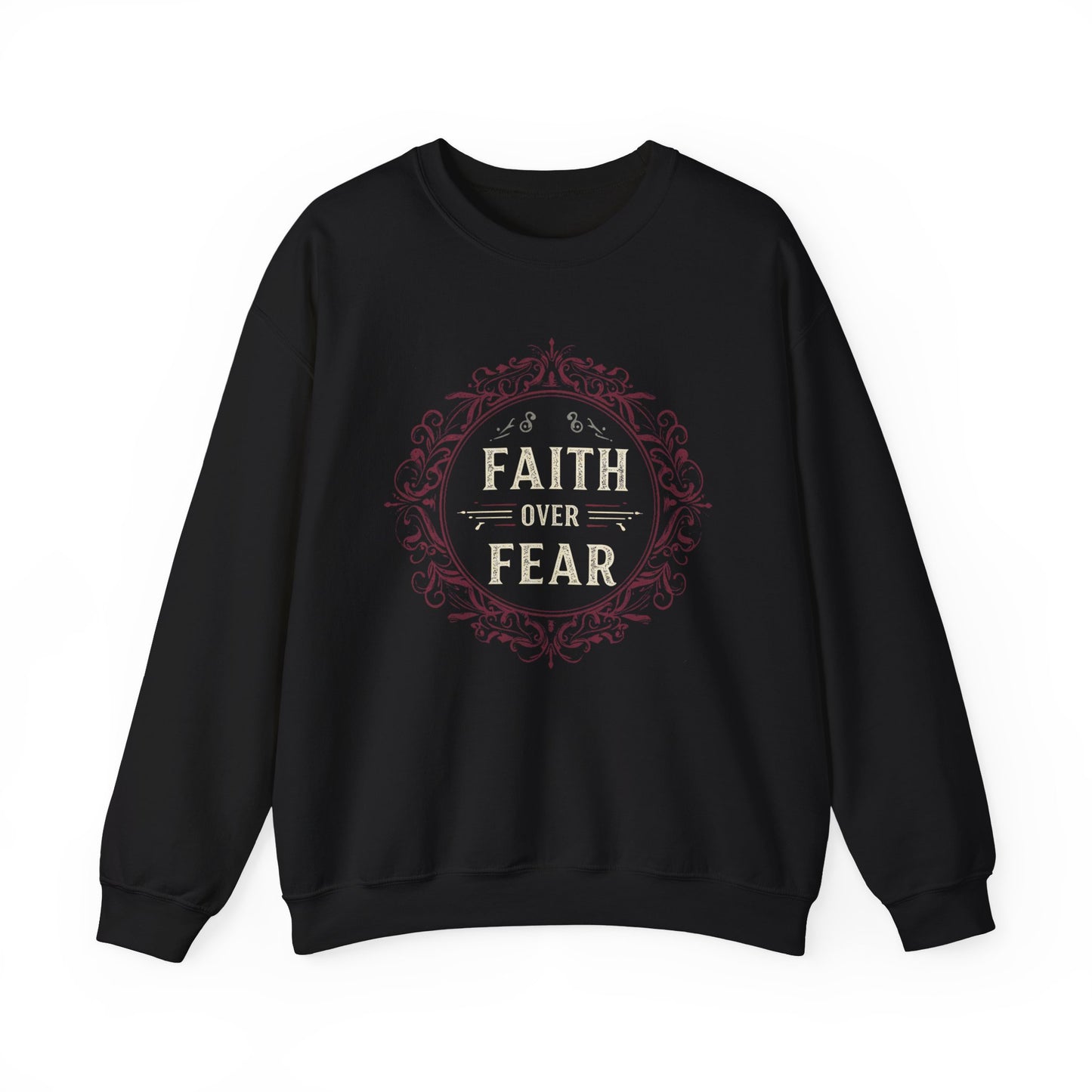 Faith over fear Unisex Heavy Blend™ Crewneck Sweatshirt - Stylemz