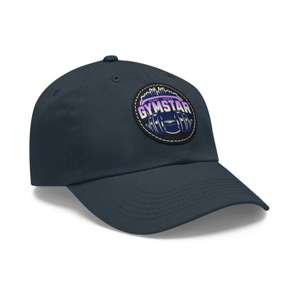 Korea -  GYMSTAR Hat with Leather Patch (Round)  - StyleMZ