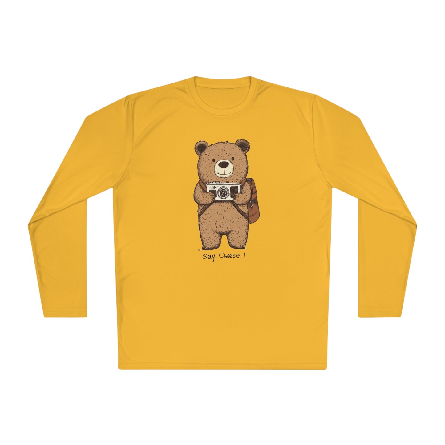 Korea -  Say cheese Unisex Lightweight Long Sleeve Tee  - StyleMZ