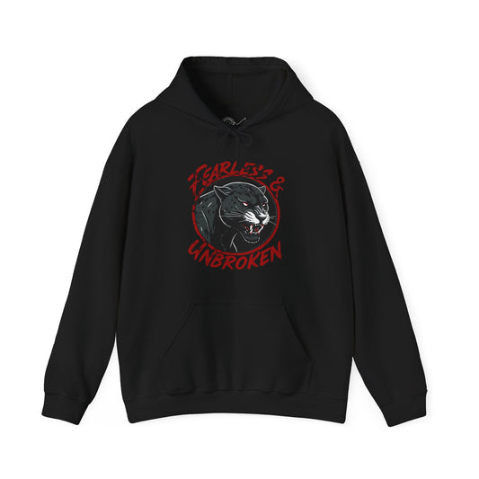 Fearless and Unbroken Unisex Heavy Blend™ Hooded Sweatshirt - StyleMZ