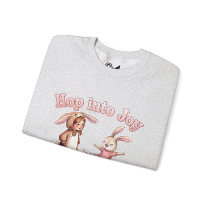 Hop Into Joy Unisex Heavy Blend™ Crewneck Sweatshirt - StyleMZ