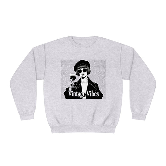 StyleMZ -  Vintage vibes Unisex NuBlend® Crewneck Sweatshirt  - StyleMZ