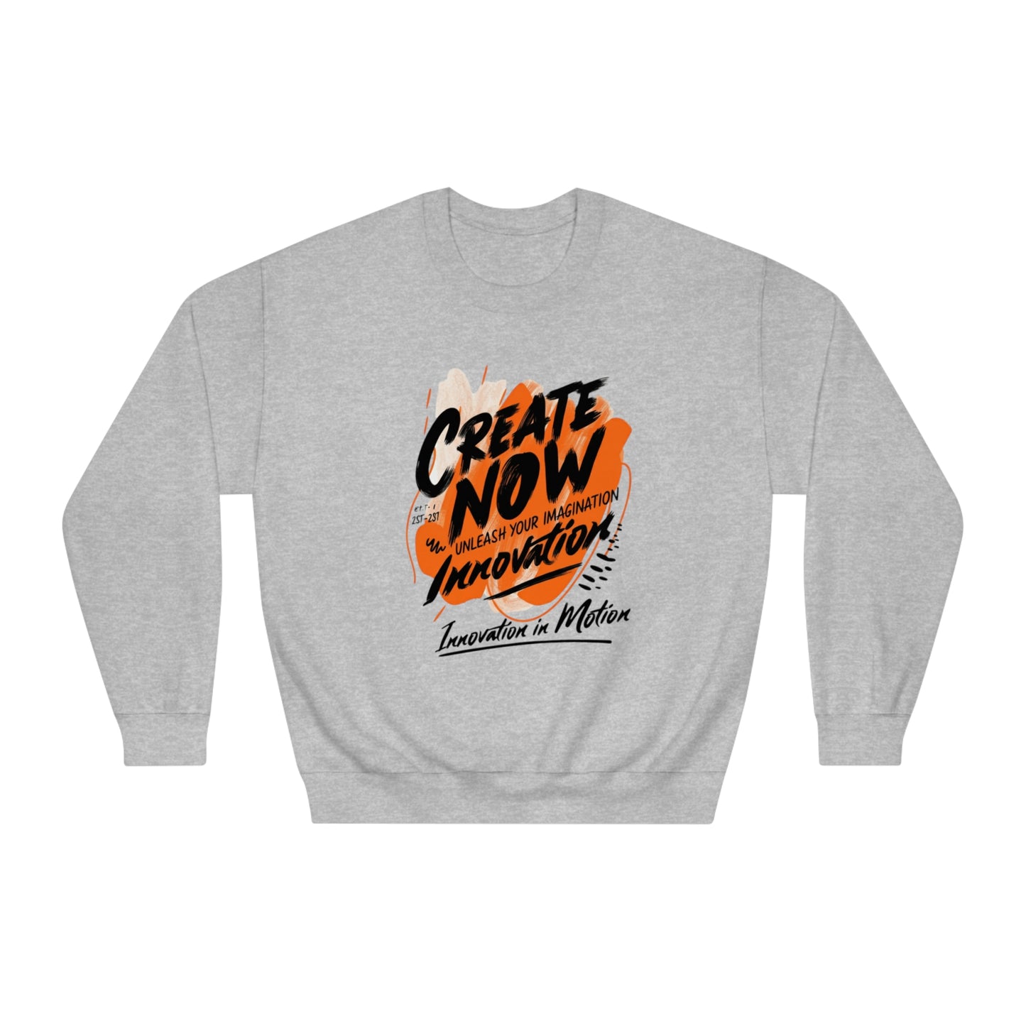 Korea -  Create now Unisex DryBlend® Crewneck Sweatshirt  - StyleMZ