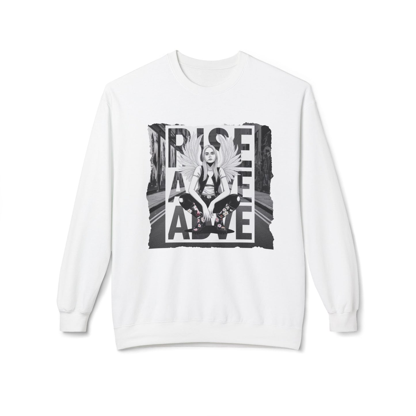 StyleMZ -  Rise Above Unisex Midweight Softstyle Fleece Crewneck Sweatshirt  - StyleMZ