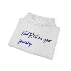 Sudadera con capucha unisex de mezcla pesada Find Rest on the Journey - Corea - StyleMZ 