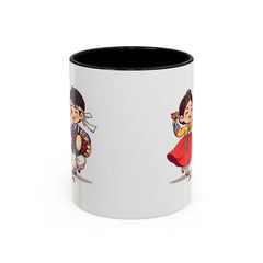 Korea -  Dance of joy Accent Coffee Mug (11, 15oz)  - StyleMZ