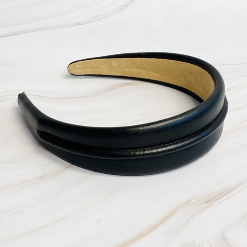 Classy Vegan Leather Headband for Stylish Comfort