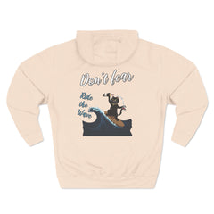 Corea - Sudadera con capucha de polar de tres paneles Ride with wave - StyleMZ 