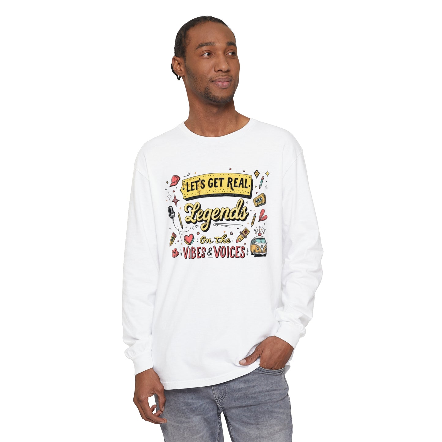 Legends Unisex Garment-dyed Long Sleeve T-Shirt - StyleMZ