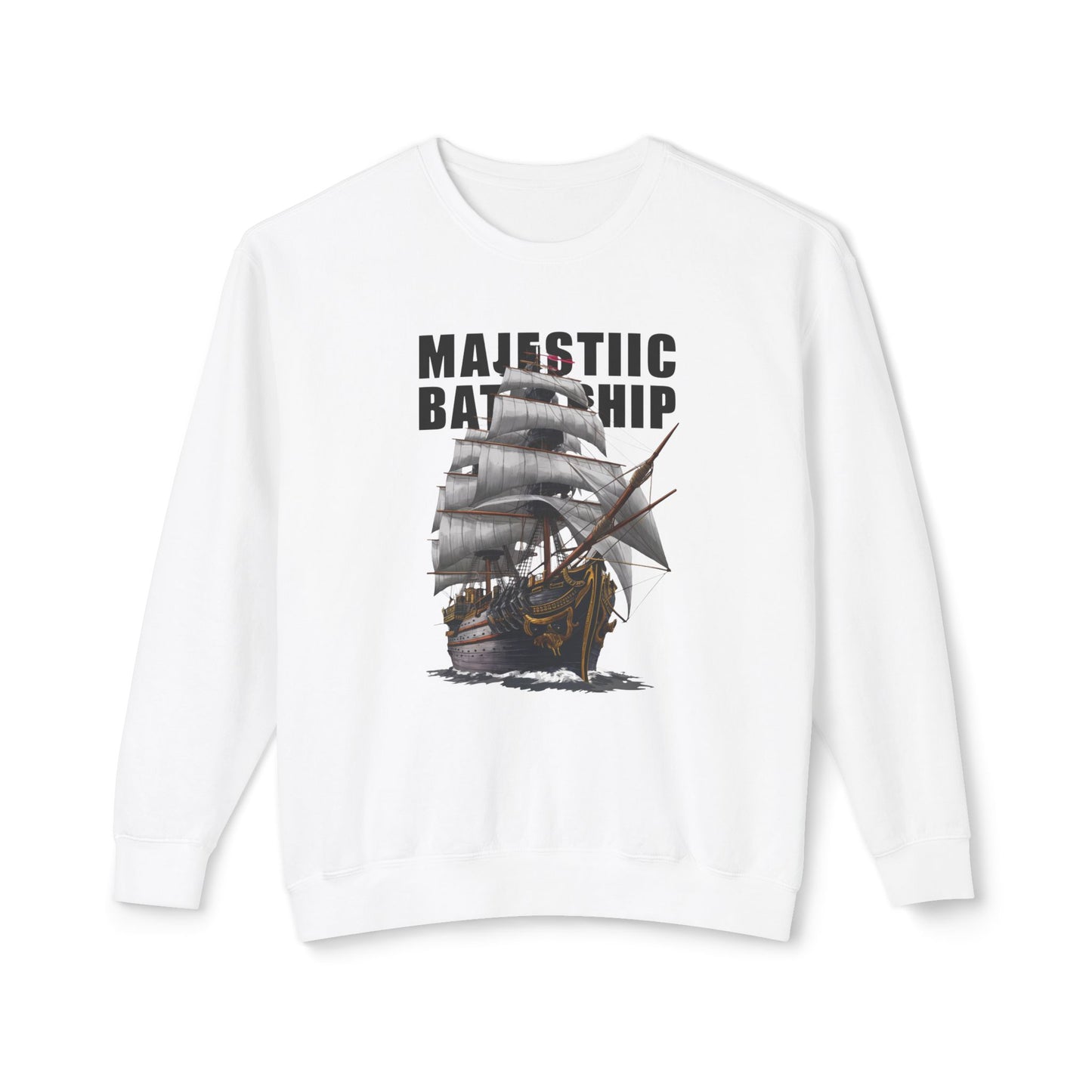 Battleship Unisex Lightweight Crewneck Sweatshirt - Korea - StyleMZ - Stylemz