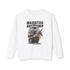 Battleship Unisex Lightweight Crewneck Sweatshirt  - Korea  - StyleMZ