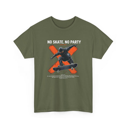 NO SKATE, NO PARTY Unisex Heavy Cotton Tee