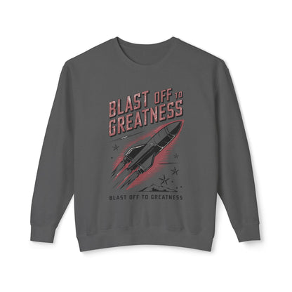 Blast off to greatness Unisex Lightweight Crewneck Sweatshirt  - Korea  - StyleMZ