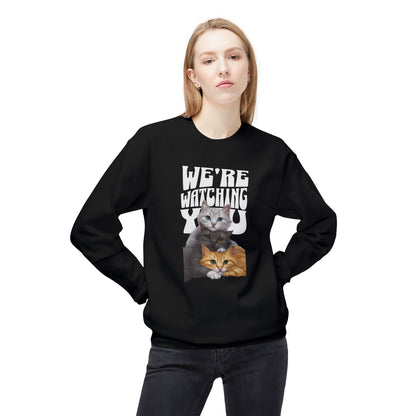 Korea -  We're watching you Unisex Midweight Softstyle Fleece Crewneck Sweatshirt  - StyleMZ