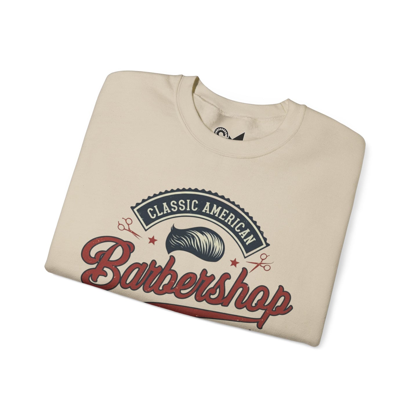 Classic American barbershop Unisex Heavy Blend™ Crewneck Sweatshirt - StyleMZ