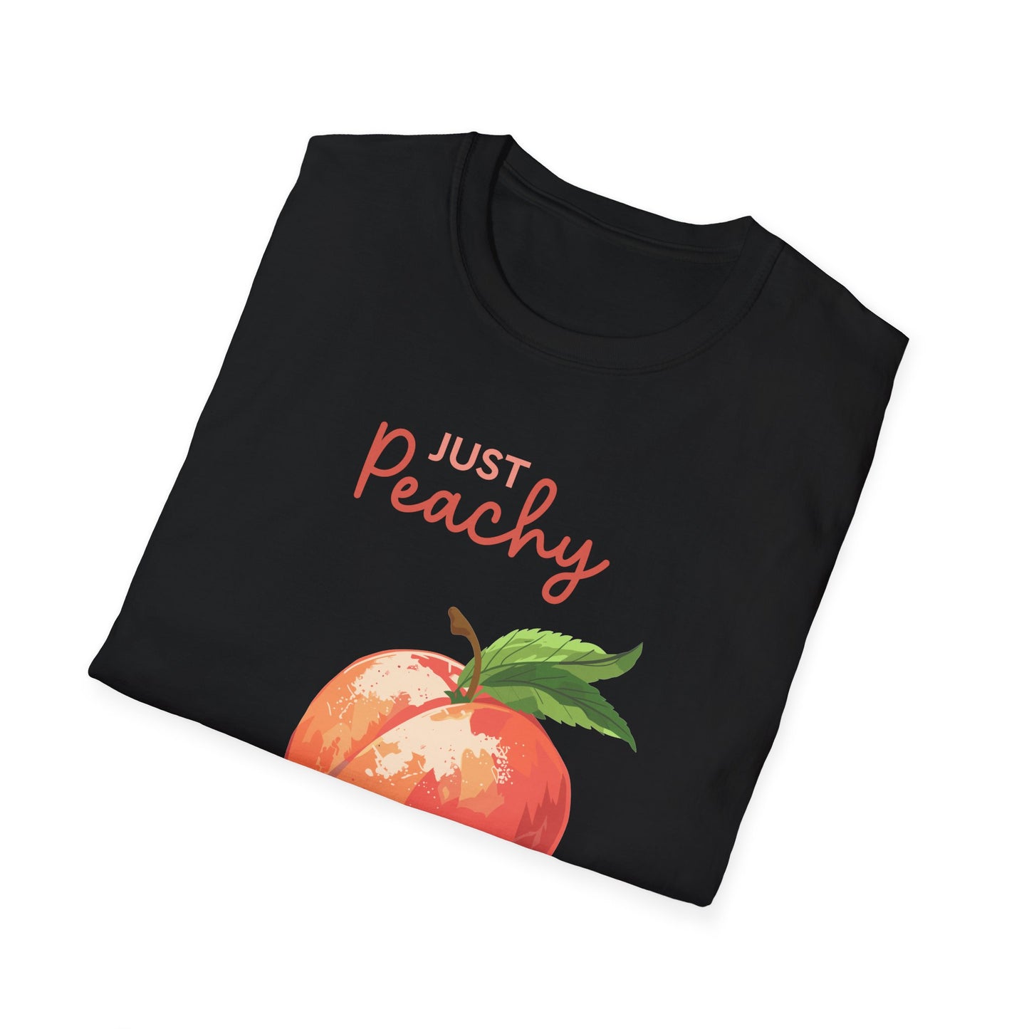 Just Peachy Unisex Softstyle T-Shirt - Summer Fruit Casual Tee