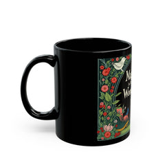 Taza negra Magia en el bosque (11 oz, 15 oz) - Corea - StyleMZ 