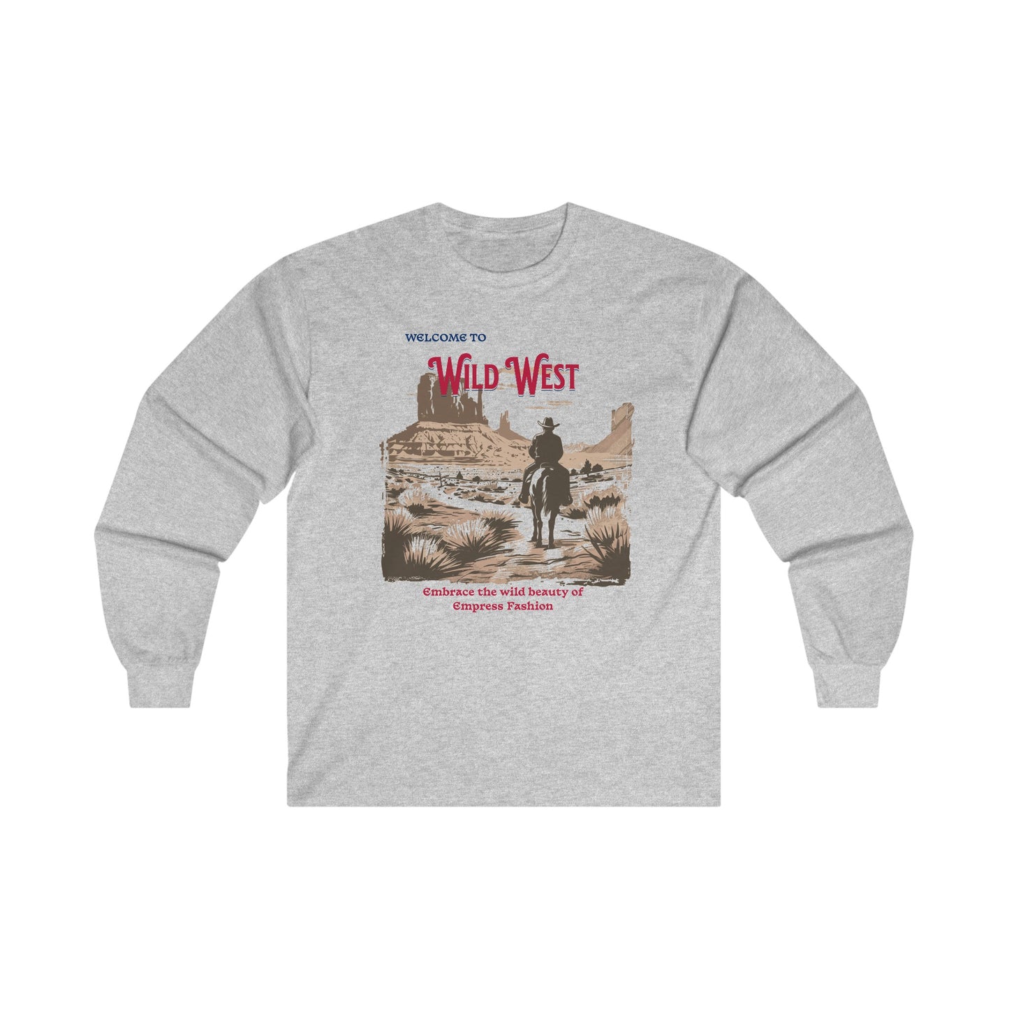 Korea -  Wild West Unisex Ultra Cotton Long Sleeve Tee  - StyleMZ