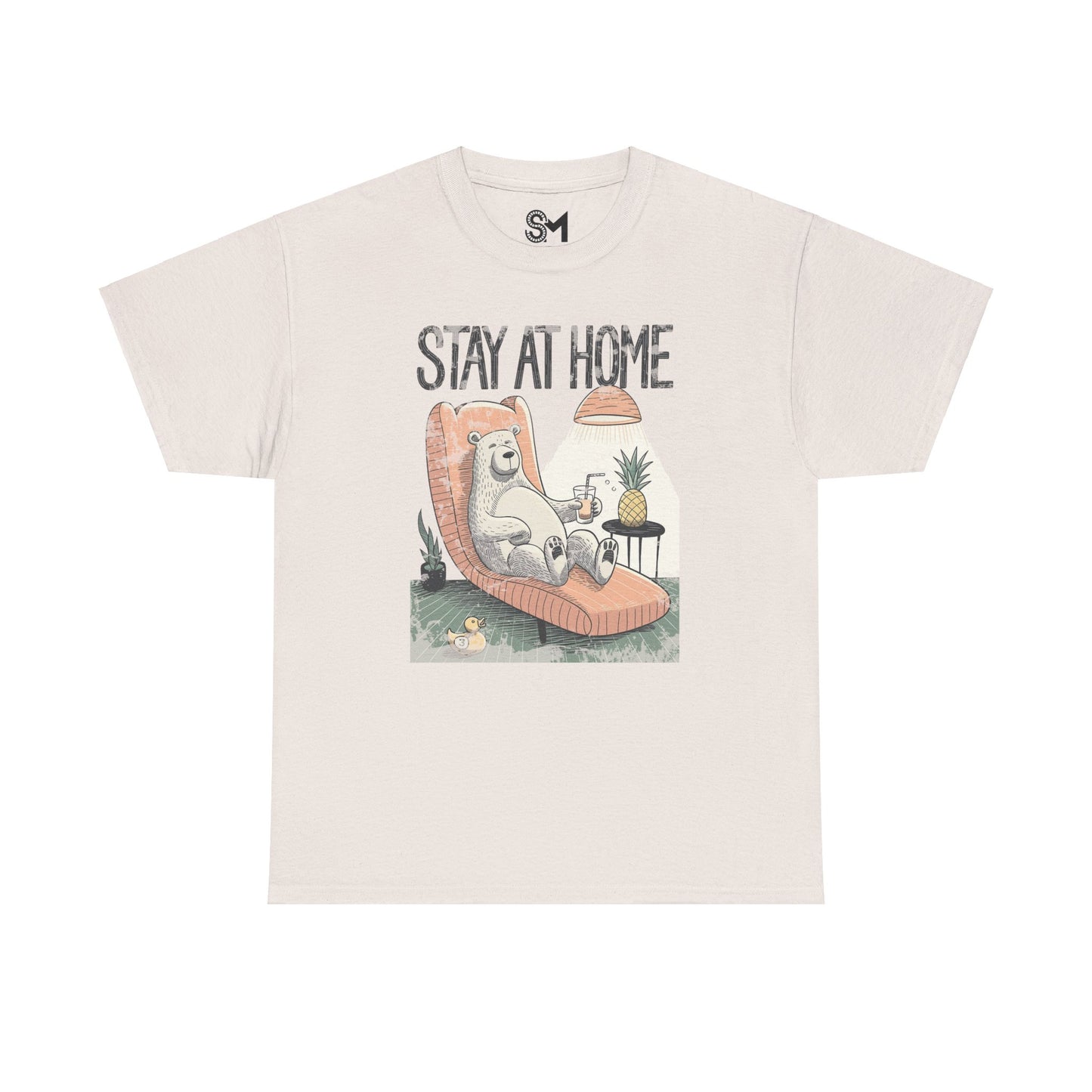 Stay at home Unisex Heavy Cotton Tee - StyleMZ