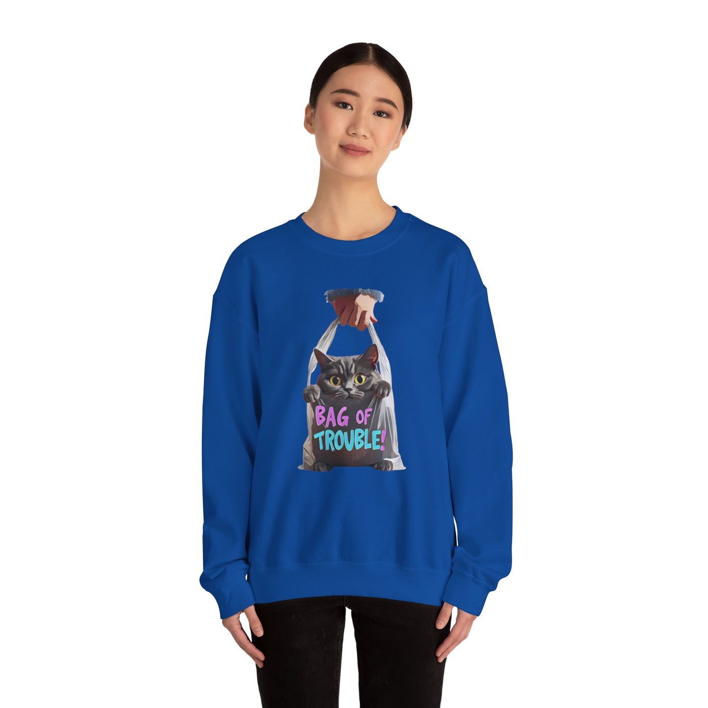 Bag of trouble Unisex Heavy Blend™ Crewneck Sweatshirt - StyleMZ - Stylemz