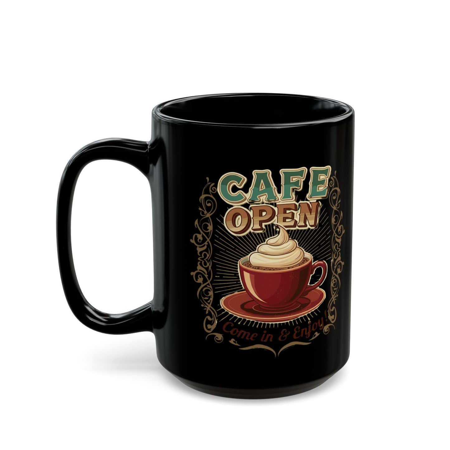 Cafe Black Mug (11oz, 15oz) - StyleMZ - Stylemz