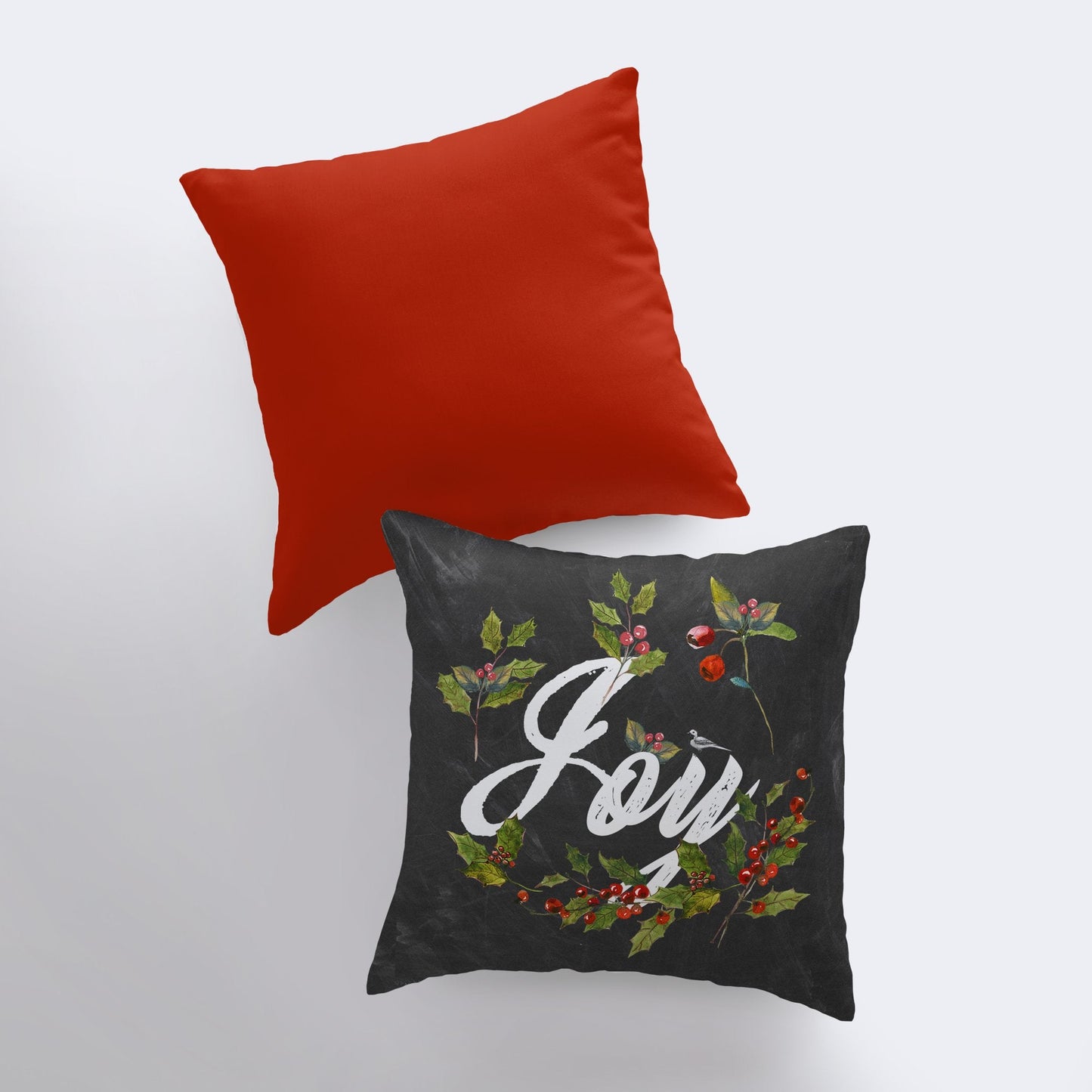 Joy Pillow Case | Handmade Throw Pillow | Christmas Decor