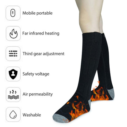 Battery Heated Socks Rechargeable Thermal Warming Socks