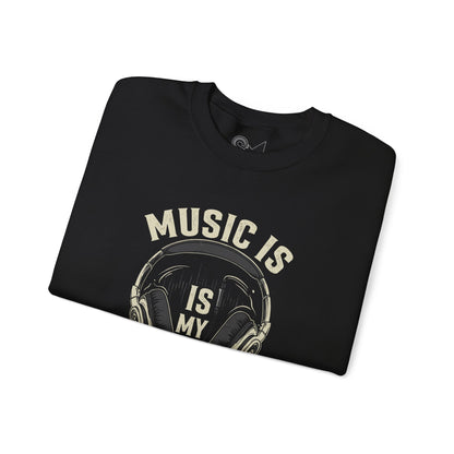 Music is my life Unisex Heavy Blend™ Crewneck Sweatshirt