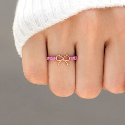 925 Sterling Silver Bow Ring