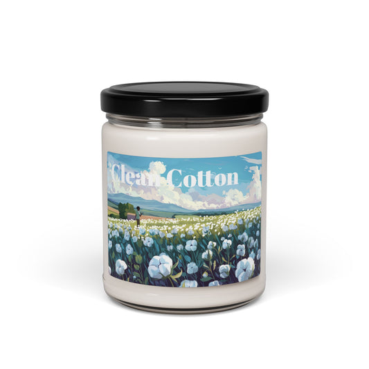 Korea -  Clean cotton Scented Soy Candle, 9oz  - StyleMZ