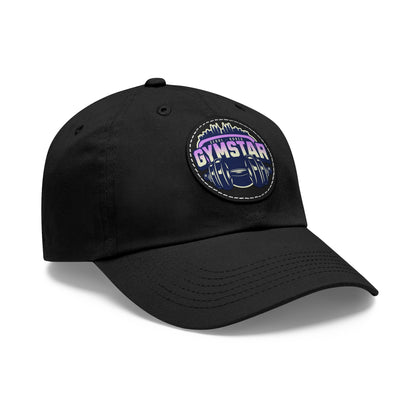 Korea -  GYMSTAR Hat with Leather Patch (Round)  - StyleMZ