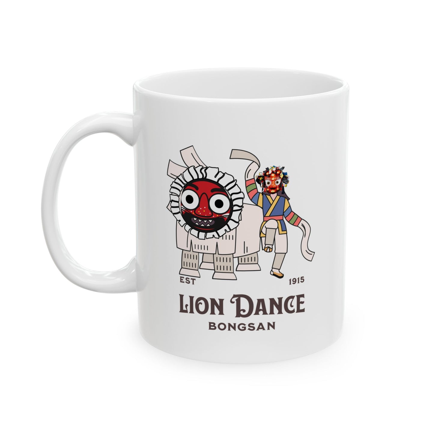 Lion dance Ceramic Mug, (11oz, 15oz) - StyleMZ - Stylemz