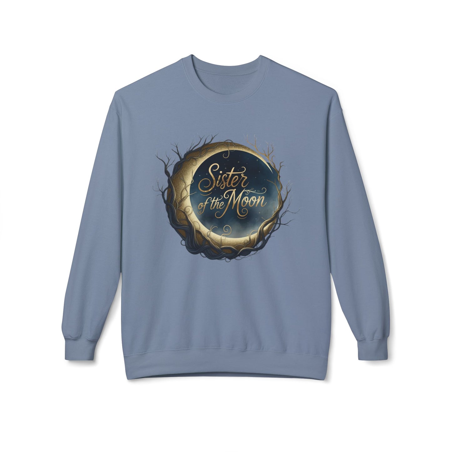 Sister of the moon Unisex Midweight Softstyle Fleece Crewneck Sweatshirt - StyleMZ - Stylemz