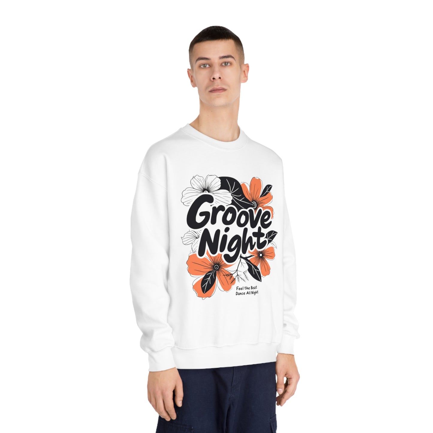 Korea -  Groove night Unisex DryBlend® Crewneck Sweatshirt  - StyleMZ