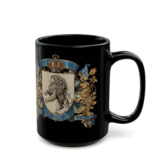 Taza negra Royal Heritage3 (11 oz, 15 oz) - Corea - StyleMZ 