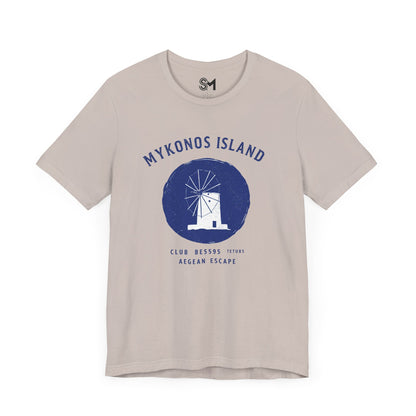 Mykonos Island Unisex Jersey Short Sleeve Tee