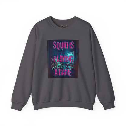 Squid is playing a game Unisex Heavy Blend™ Crewneck Sweatshirt - StyleMZ