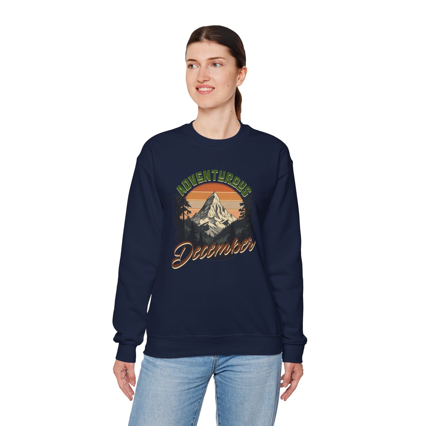 Adventurous December Unisex Heavy Blend™ Crewneck Sweatshirt - StyleMZ