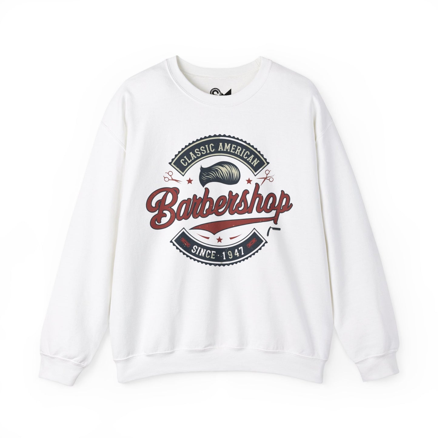 Classic American barbershop Unisex Heavy Blend™ Crewneck Sweatshirt - StyleMZ