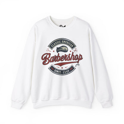 Classic American barbershop Unisex Heavy Blend™ Crewneck Sweatshirt - StyleMZ