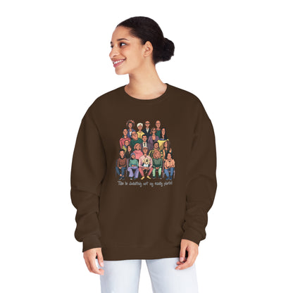 Definitely not my family photo Unisex NuBlend® Crewneck Sweatshirt  - Korea  - StyleMZ