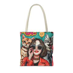 Korea -  Hi! Cats Tote Bag (AOP)  - StyleMZ