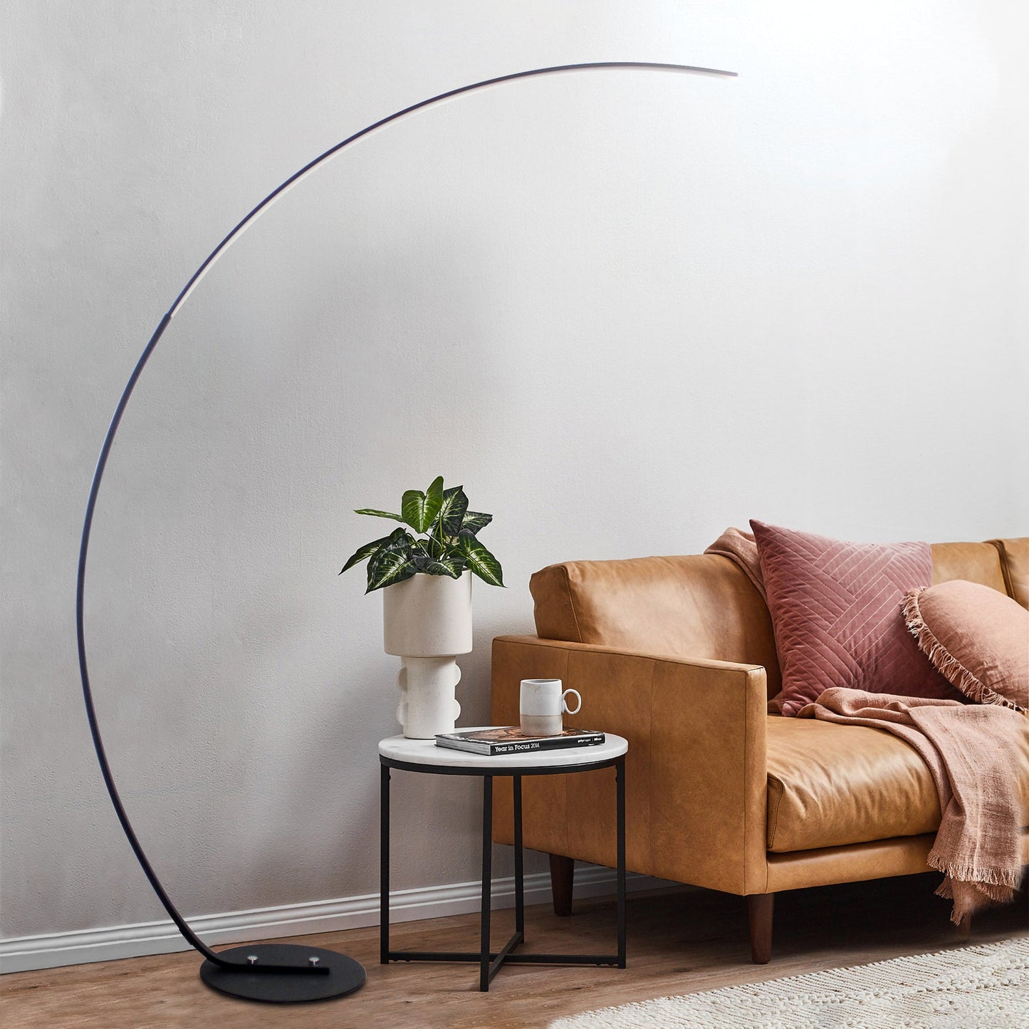 RGBW Modern Curve Floor Lamp New Version with Remote Control