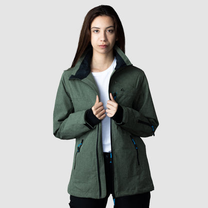 Adventure 2.0 - Women Olive Green Waterproof Jacket